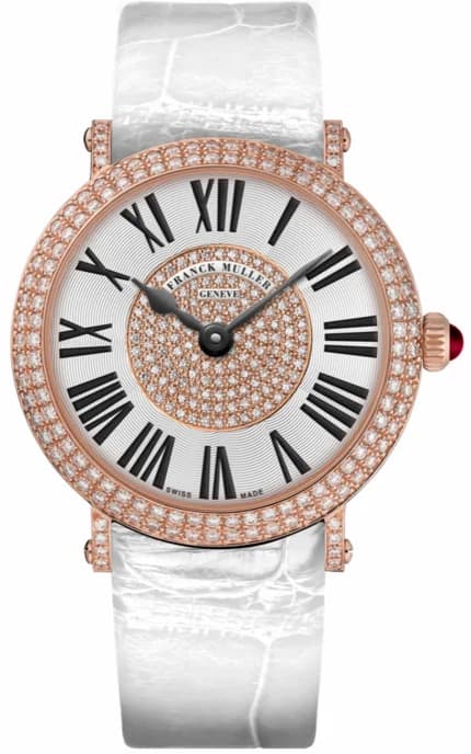 Franck Muller Ladies Collection Round Classic 8038 QZ D CD 1P White 8038 QZ D CD 1P White