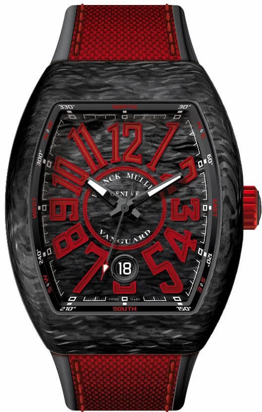 Franck Muller Mens Collection Vanguard V 41 SC DT CARBON.BL RGE RGE V 41 SC DT CARBON-BL RGE RGE — фото часов Franck Muller Mens Collection Vanguard V 41 SC DT CARBON.BL RGE RGE V 41 SC DT CARBON-BL RGE RGE — фото часов