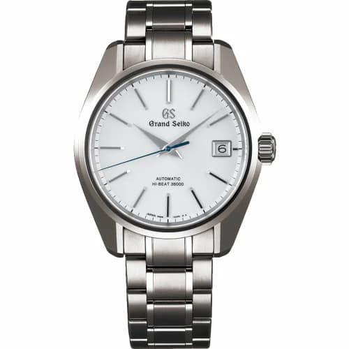 Grand Seiko Automatic Hi Beat 36000 Titanium/ White / Bracelet SBGH243