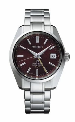 Grand Seiko Automatic Hi Beat 36000 GMT Stainless Steel / Red / Bracelet / Dawn of Mt. Iwate SBGJ021