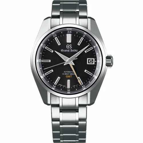 Grand Seiko Automatic Hi Beat 36000 GMT Titanium / Black / Bracelet SBGJ213