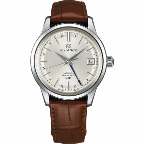 Grand Seiko Automatic Hi Beat 36000 GMT Stainless Steel / Silver / Strap SBGJ217