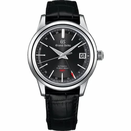 Grand Seiko Automatic Hi Beat 36000 GMT Stainless Steel / Black / Strap SBGJ219