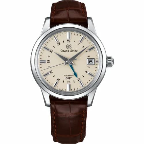 Grand Seiko Automatic Hi Beat 36000 GMT Stainless Steel / Silver / Strap SBGM221