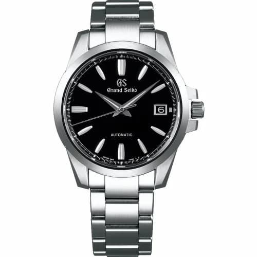 Grand Seiko Automatic Date Stainless Steel / Black / Bracelet SBGR257