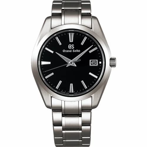 Grand Seiko Quartz Titanium / Black / Bracelet SBGV231