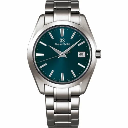 Grand Seiko Quartz Titanium / Blue / Bracelet SBGV233