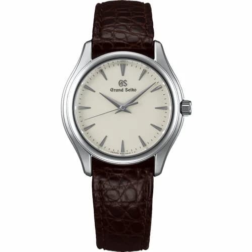 Grand Seiko Quartz Stainless Steel / Cream / Strap SBGX209
