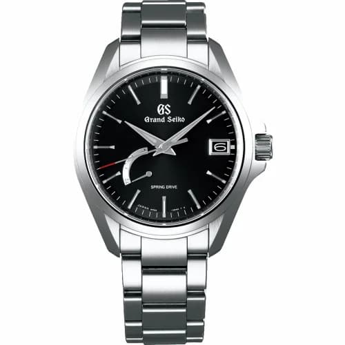 Grand Seiko Spring Drive Stainless Steel / Black / Bracelet SBGA273
