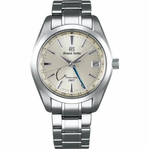 Grand Seiko Spring Drive GMT Stainless Steel / Silver / Bracelet SBGE205
