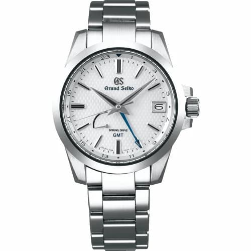 Grand Seiko Spring Drive GMT Stainless Steel / White / Bracelet SBGE209