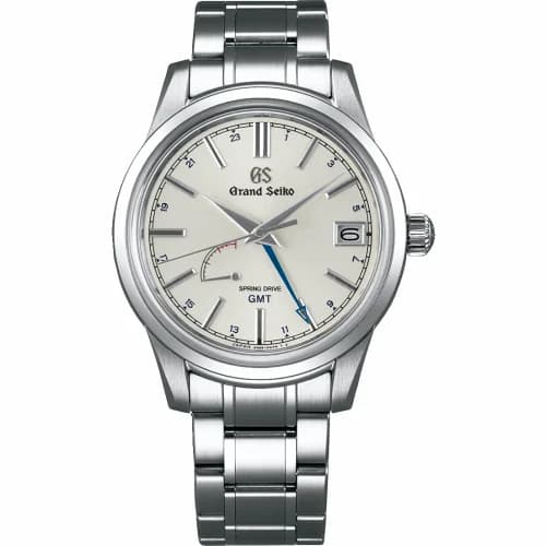 Grand Seiko Spring Drive GMT Stainless Steel / Silver / Bracelet SBGE225