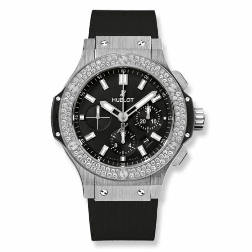 Hublot Big Bang 45 Stainless Steel / Diamond / Black 301.SX.1170.RX.1104