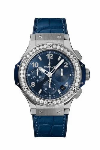 Hublot Big Bang Original 41 Stainless Steel - Diamond / Blue / Alligator 341.SX.7170.LR.1204