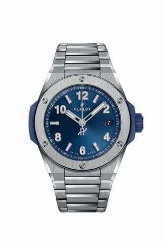 Hublot Big Bang Integrated 38 Time Only Titanium / Blue 457.NX.7170.NX