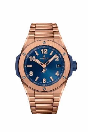Hublot Big Bang Integrated 38 Time Only King Gold / Blue 457.OX.7180.OX
