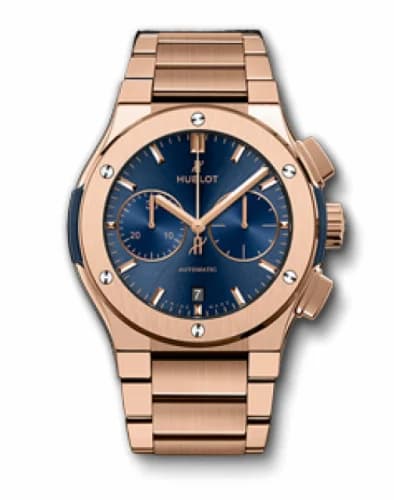 Hublot Classic Fusion 45 Chronograph King Gold / Blue / Bracelet 520.OX.7180.OX