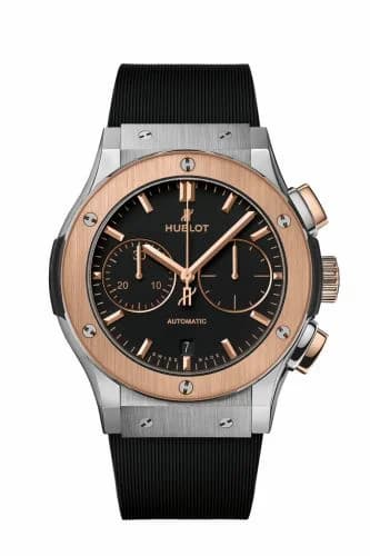 Hublot Classic Fusion 45 Chronograph Titanium - King Gold / Black / Rubber 521.NO.1181.RX