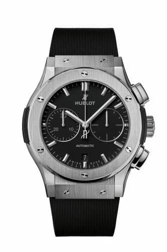 Hublot Classic Fusion 45 Chronograph Titanium / Black / Rubber 521.NX.1171.RX
