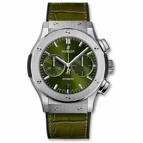 Hublot Classic Fusion 45 Chronograph Titanium / Green 521.NX.8970.LR