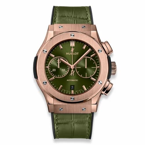 Hublot Classic Fusion 45 Chronograph King Gold / Green 521.OX.8980.LR