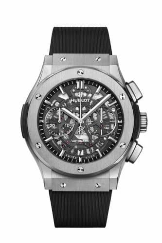 Hublot Classic Fusion 45 Aerofusion Chronograph Titanium / Black / Rubber 525.NX.0170.RX