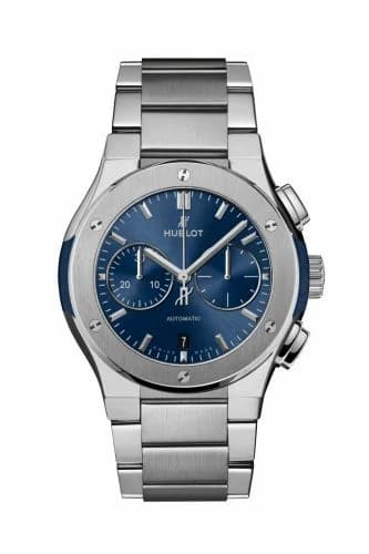 Hublot Classic Fusion 42 Chronograph Titanium / Blue / Bracelet 540.NX.7170.NX