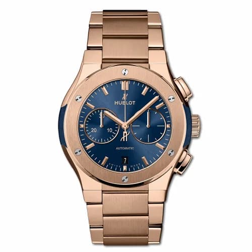 Hublot Classic Fusion 42 Chronograph King Gold / Blue / Bracelet 540.OX.7180.OX