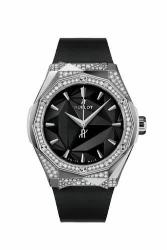 Hublot Classic Fusion Orlinski 40 Titanium - Alternative Pavé / Black / Rubber 550.NS.1800.RX.1804.ORL19
