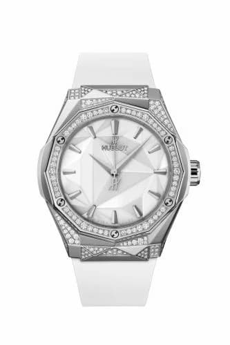 Hublot Classic Fusion Orlinski 40 Titanium - Alternative Pavé / White / Rubber 550.NS.2200.RW.1804.ORL20