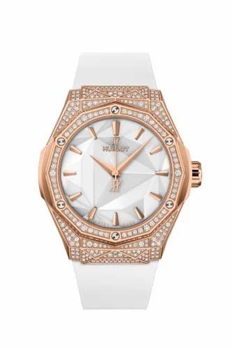 Hublot Classic Fusion Orlinski 40 Kng Gold - Pavé / White / Rubber 550.OS.2200.RW.1604.ORL20