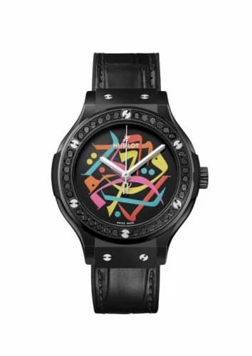 Hublot Classic Fusion 38 Black Magic Diamonds Dubai Watch Week 565.CM.1199.LR.1200.DWW23