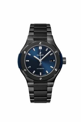 Hublot Classic Fusion 33 Ceramic / Blue / Bracelet 585.CM.7170.CM