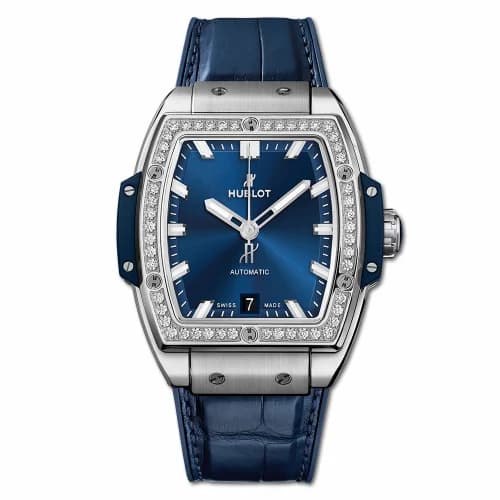 Hublot Spirit of Big Bang 39 Titanium / Diamonds / Blue 665.NX.7170.LR.1204
