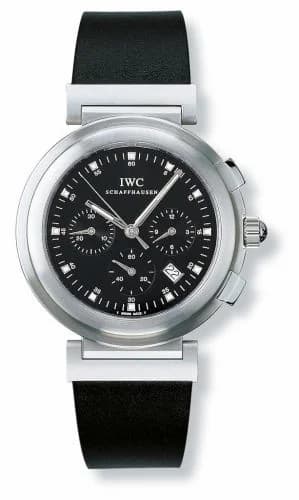 IWC Da Vinci SL Chronograph MecaQuartz Stainless Steel Brushed / Black / Desmopan IW3728-04 — фото часов IWC Da Vinci SL Chronograph MecaQuartz Stainless Steel Brushed / Black / Desmopan IW3728-04 — фото часов