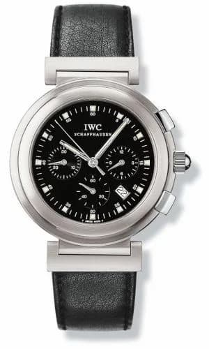 IWC Da Vinci SL Chronograph MecaQuartz Stainless Steel Brushed / Black / Nappa IW3728-06 — фото часов IWC Da Vinci SL Chronograph MecaQuartz Stainless Steel Brushed / Black / Nappa IW3728-06 — фото часов