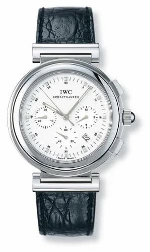 IWC Da Vinci SL Chronograph MecaQuartz Stainless Steel / White / Croco IW3728-07 — фото часов IWC Da Vinci SL Chronograph MecaQuartz Stainless Steel / White / Croco IW3728-07 — фото часов