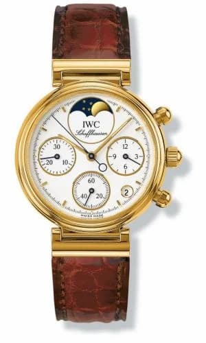 IWC Kleine Da Vinci Yellow Gold / White / Brown Croco IW3736-01 — фото часов IWC Kleine Da Vinci Yellow Gold / White / Brown Croco IW3736-01 — фото часов