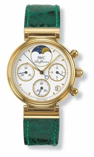 IWC Kleine Da Vinci Yellow Gold / White / Green Croco IW3736-02 — фото часов IWC Kleine Da Vinci Yellow Gold / White / Green Croco IW3736-02 — фото часов