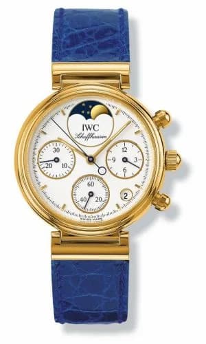 IWC Kleine Da Vinci Yellow Gold / White / Blue Croco IW3736-04 — фото часов IWC Kleine Da Vinci Yellow Gold / White / Blue Croco IW3736-04 — фото часов