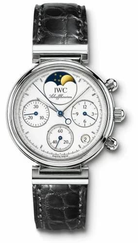 IWC Kleine Da Vinci Stainless Steel / White / Black Croco IW3736-05 — фото часов IWC Kleine Da Vinci Stainless Steel / White / Black Croco IW3736-05 — фото часов