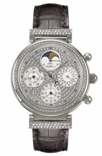IWC Da Vinci Perpetual White Gold / Diamond / Paved / Italian IW8153-14 — фото часов IWC Da Vinci Perpetual White Gold / Diamond / Paved / Italian IW8153-14 — фото часов