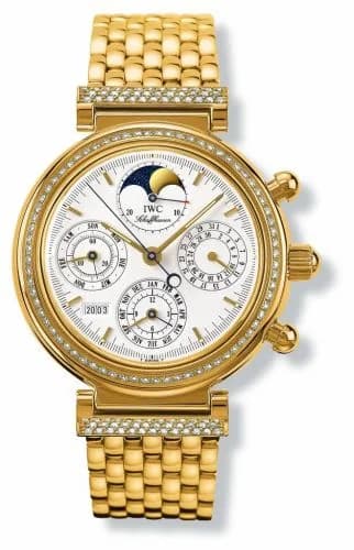 IWC Da Vinci Perpetual Yellow Gold / Diamond / White / German / Bracelet IW9253-01 — фото часов IWC Da Vinci Perpetual Yellow Gold / Diamond / White / German / Bracelet IW9253-01 — фото часов
