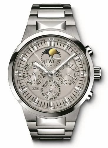 IWC GST Perpetual Calendar Stainless Steel / Grey / French IW3756-08