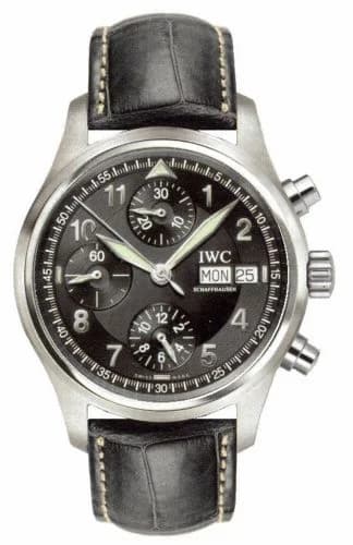 IWC Pilot's Watch Spitfire Chronograph Stainless Steel / Black / French / Strap IW3706-14 — фото часов IWC Pilot's Watch Spitfire Chronograph Stainless Steel / Black / French / Strap IW3706-14 — фото часов