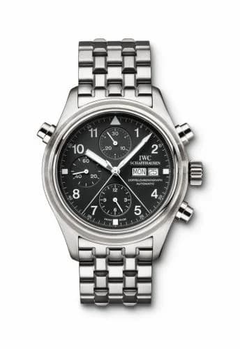 IWC Pilot's Watch Doppelchronograph Stainless Steel / Black / English / Bracelet IW3713-19 — фото часов IWC Pilot's Watch Doppelchronograph Stainless Steel / Black / English / Bracelet IW3713-19 — фото часов
