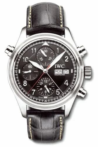 IWC Pilot's Watch Spitfire Double Chronograph Stainless Steel / Black / German / Strap IW3713-31 — фото часов IWC Pilot's Watch Spitfire Double Chronograph Stainless Steel / Black / German / Strap IW3713-31 — фото часов