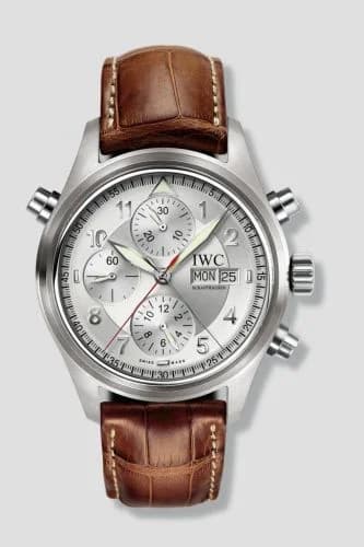 IWC Pilot's Watch Spitfire Double Chronograph Stainless Steel / Silver / German / Strap IW3713-41 — фото часов IWC Pilot's Watch Spitfire Double Chronograph Stainless Steel / Silver / German / Strap IW3713-41 — фото часов