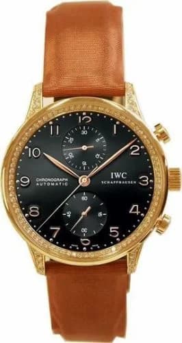 IWC Portuguese Chrono-Automatic Rose Gold / Black / Diamond IW3714-18 — фото часов IWC Portuguese Chrono-Automatic Rose Gold / Black / Diamond IW3714-18 — фото часов