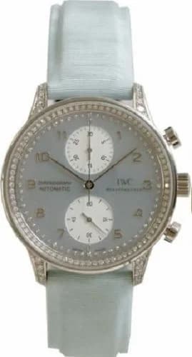 IWC Portuguese Chrono-Automatic White Gold / Blue MOP / Diamond IW3714-20 — фото часов IWC Portuguese Chrono-Automatic White Gold / Blue MOP / Diamond IW3714-20 — фото часов